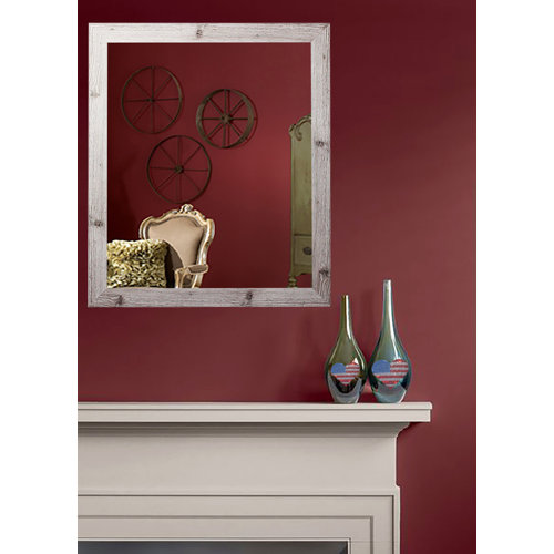 Laurel Foundry Modern Farmhouse Uecker Rectangle Wood Wall Mirror